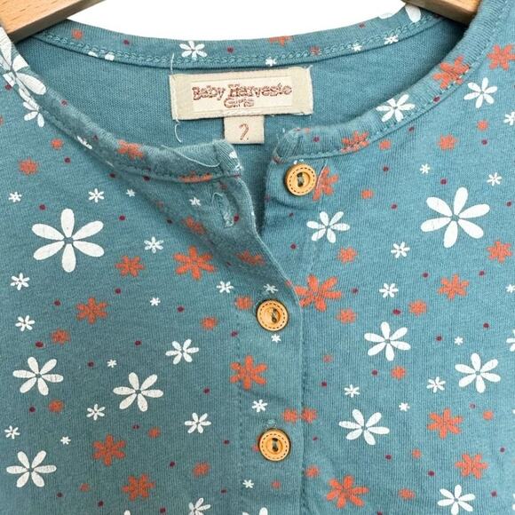 Baby Harvest Long Sleeve Dress with Button Detail at Front 2T - Picture 2 of 5